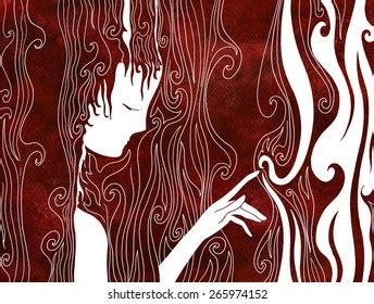 Illustration Naked Girl Stock Vector Royalty Free Shutterstock