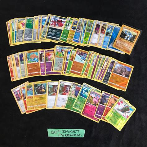 60+ SHINY POKEMON CARDS