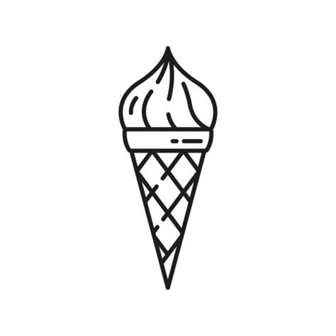 Ice Cream Cone Outline Vector Images Over 15 000