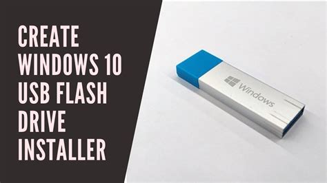 How To Install Windows 10 Using A Usb Flash Drive Youtube