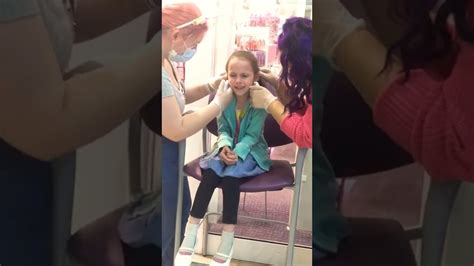 5 Year Old Girl Gets Her Ears Pierced At Claires YouTube