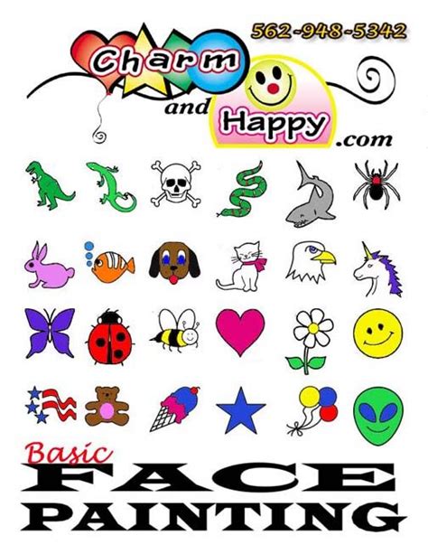 Beginner Simple Face Painting Designs Printable