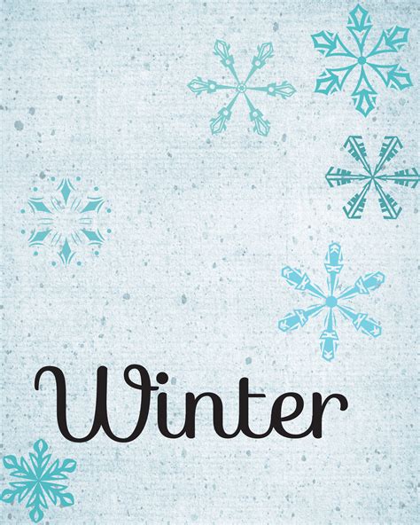 Winter Templates Printable