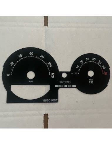 OEM Smart Roadster Zwarte Speedo Kiesplaat MILES UUR