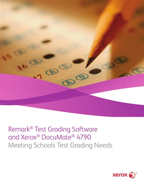 Remark Test Grading Software And Xerox DocuMate