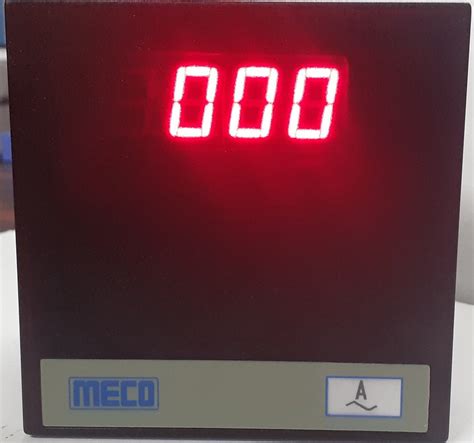 MECO Digital Panel Meter AC Ammeters 96 X 96 Mm For Industrial Model