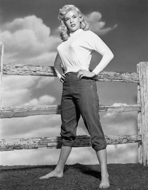 Bert Six Jayne Mansfield Full Length With Fence Fine Art Print For