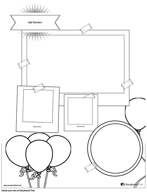 fun drawing based scrapbook project sheet design