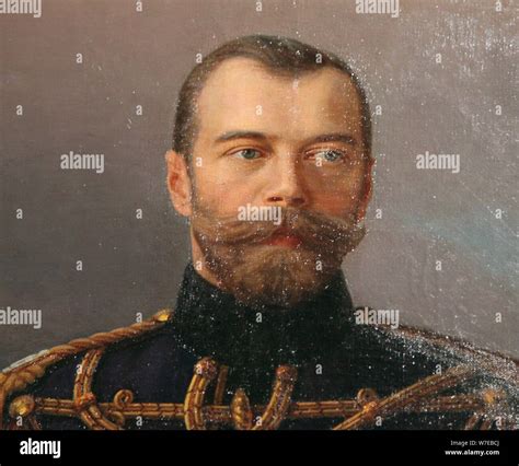 Portrait Of Emperor Nicholas II 1915 1916 Artist Unknown Stock