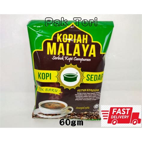 Kopi Kopiah Malaya Serbuk Kopi Campuran 60g Shopee Malaysia