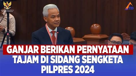 Ganjar Minta Prabowo Gibran Di Diskualifikasi Dari Pemilu 2024 Youtube