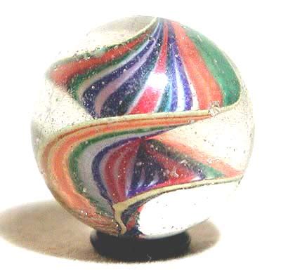 Nude Ribbon Swirl Marble Antique Toys Library