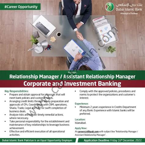 Dubai Islamic Bank Dibp Jobs Relationship Manager Assistant