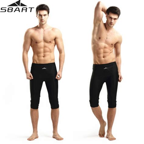 Sbart Maillot De Bain Spandex Mens Swim Jammers Swimwear Men Lycra