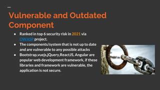 Vulnerable And Outdated Components Suman Pptx