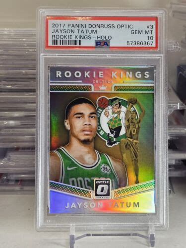 Donruss Optic Jayson Tatum Rookie Kings Holo Prizm Psa Gem