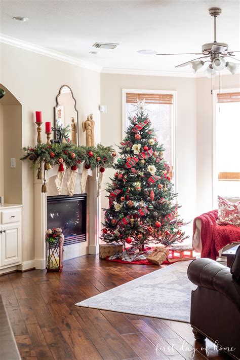 Traditional Christmas Living Room Decor A Home Tour 2023