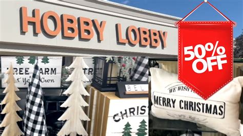 HOBBY LOBBY CHRISTMAS SALE 50 Off Holiday DECOR YouTube