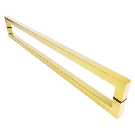 Puxador para Portas 30 cm Aço Inox Dourado Acetinado slin