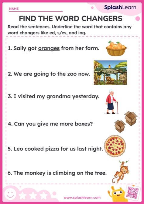 Printable Affixes Worksheets | Splashlearn