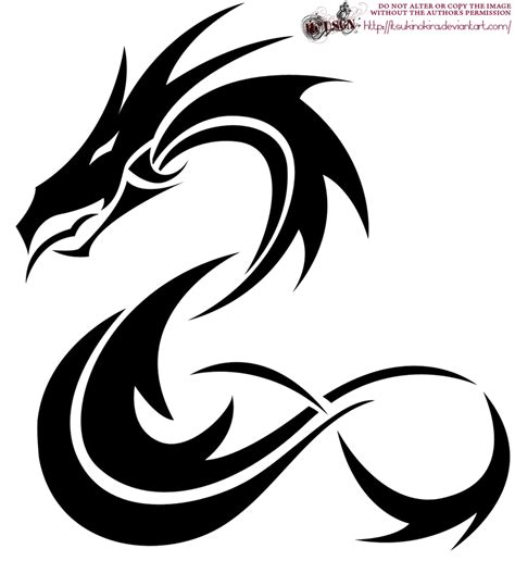 Tribal Dragon Tattoo By Itsukinokira On Deviantart