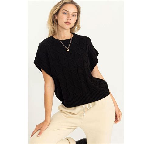 Oversized Cable Knit Sweater Women