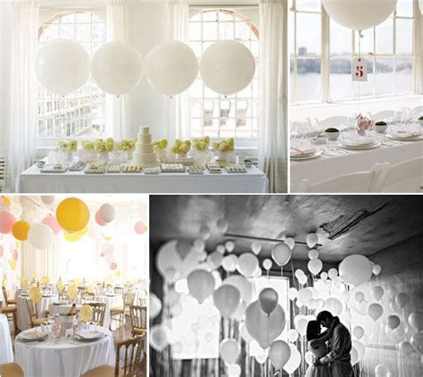 Black And White Balloon Centerpieces