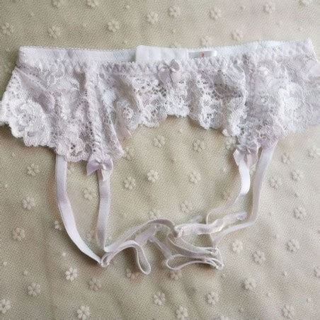 Sexy Lady Lace Bow Open Crotch Garter Lingerie Garter Belt T Panty Stocking Suspender Belt