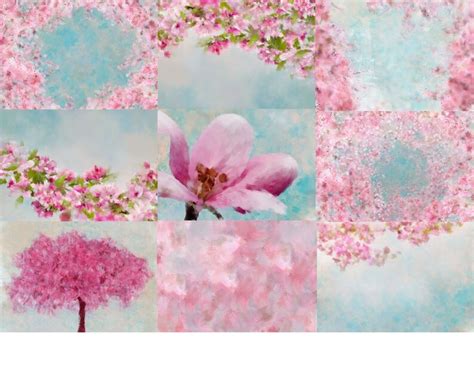 12 Spring Fine Art Textures Flower Background Photoshop Etsy