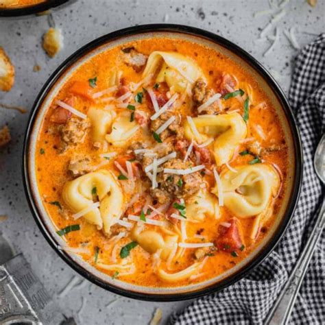 Sausage And Tortellini Soup Recipe Cheff Recipes