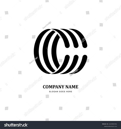 Vector Graphic Outline Letter C Logo Stock Vector (Royalty Free ...