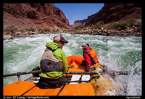 Picturephoto Raft In Whitewater On Colorado River Grand Canyon