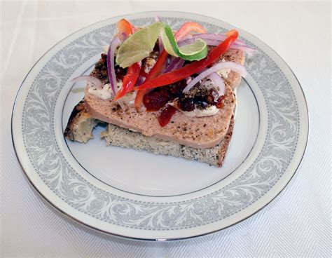 Cod Roe Sandwich With Mayonnaise Lime Red Bell Pepper Sun Dried