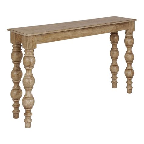 Casartis Living James Farmhouse Solid Mango Wood Console Table In