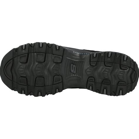 Skechers D Lites Black Leather Awesome Shoes