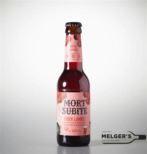 Mort Subite Kriek Lambic Cl Melgers Wijn En Dranken