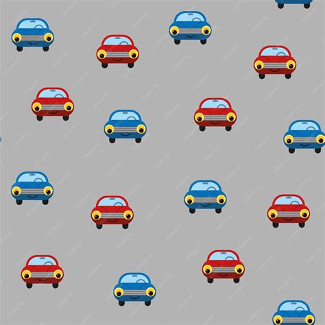 Premium Vector Seamless Pattern With Cute Cars Pattern For Children