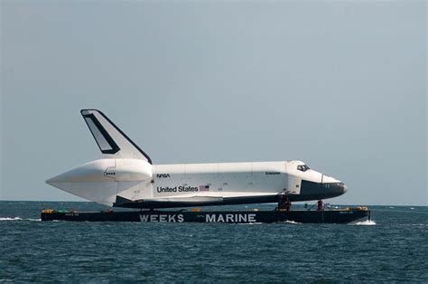 Space Shuttle At Sea Enterprise Sails For NYC S Intrepid Via New