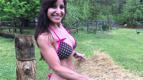 49 Year Old Farm Girl Fitness She Works The Farm And Stays Fit Youtube