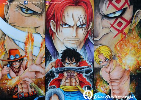 ONE PIECE FANART! Ace, Sabo, Luffy by LindaGleissner on DeviantArt