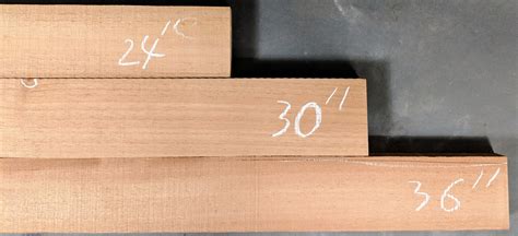 2nd Grade Spanish Cedar 1 x 3 Quartersawn Neck Blanks – Hibdon Hardwood