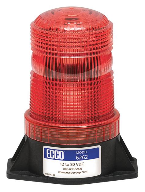 Ecco Flashing Beacon Red Beacon Light A R Grainger