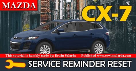 HOW TO RESET CX 5 Service Maintenance Reminder Erwin Salarda