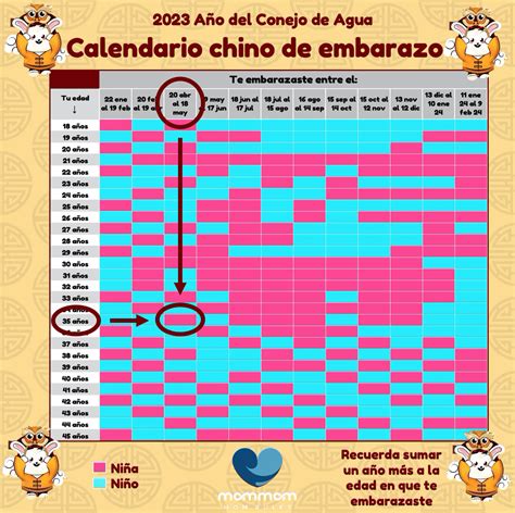 Calendario Chino De Embarazo 2023 ¿niño O Niña Descúbrelo Mommom