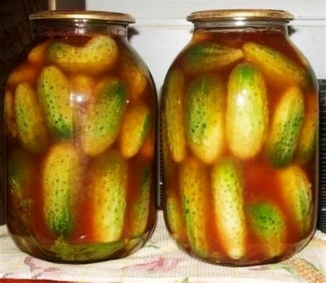 Консервированные огурцы в 3-х литровых банках на зиму: вкусные и ...
