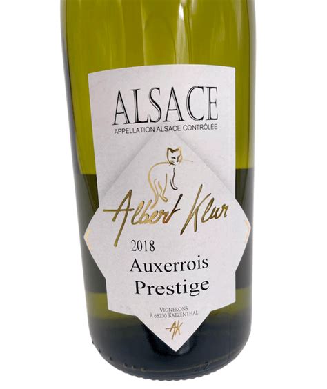 Pinot Auxerrois Prestige 2021 Vins Albert KLUR