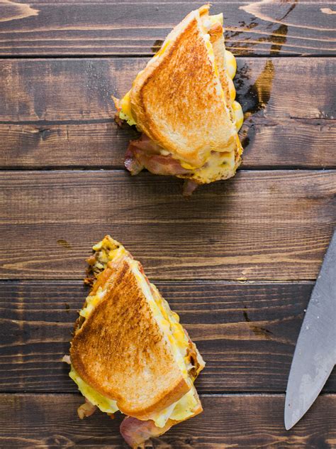 Breakfast Grilled Cheese Sandwich Dad With A Pan