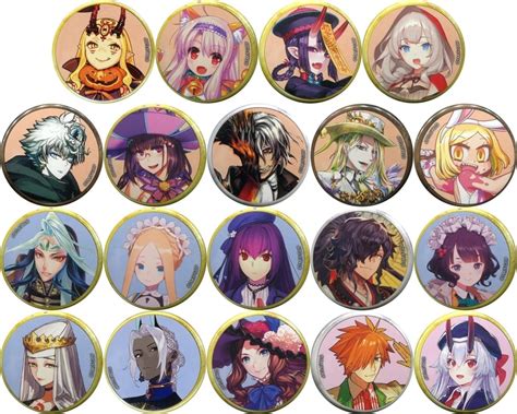 駿河屋 全19種セット 「fate Grand Order Fes 2019 カルデアパーク 霊基召喚缶バッジ Fes 2019描き下ろしサーヴァントb」（バッジ・ピンズ）