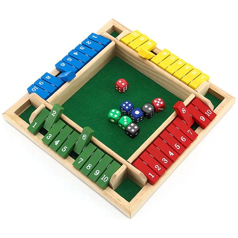 Juegos de mesa,Juego de 4 jugadores para cerrar la caja, ecológico, de