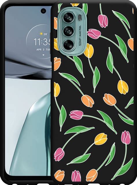 Cazy Hoesje Zwart Geschikt Voor Motorola Moto G G Tulpen Bol